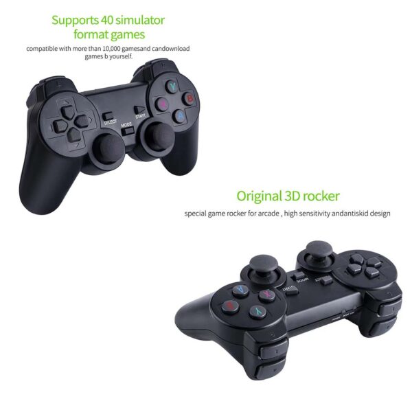 M8 Game Stick with Built-in 10000+ Games 2-Player 4K Mini Video Game Box